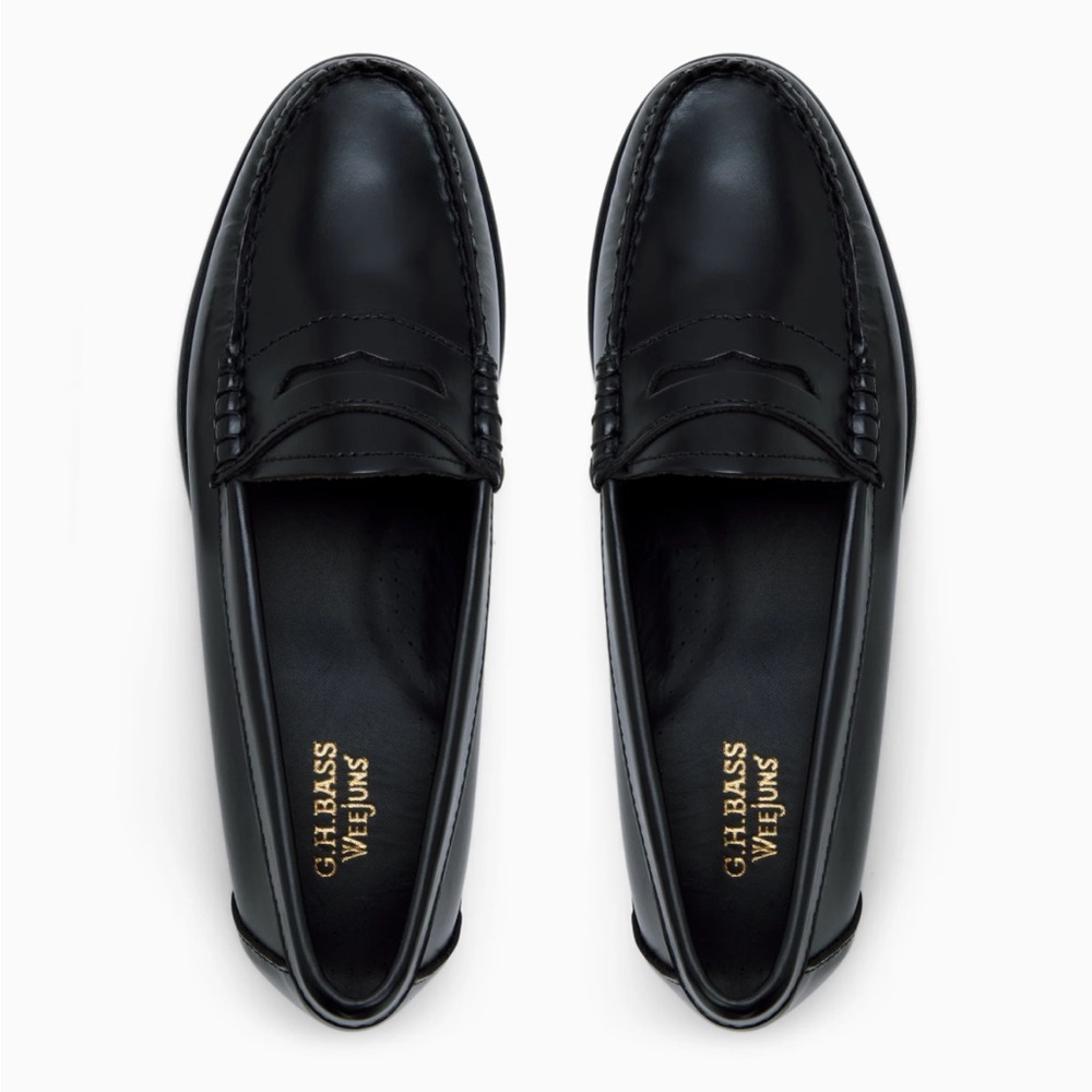 G.H. Bass & Co. Black Leather Loafers